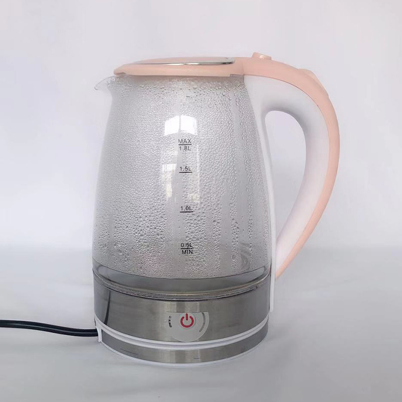 Most Popular Home Kitchen Appliances Blue LED Light Glass Tea Kettle Electric Kettle in Glass Body hervidor electrico