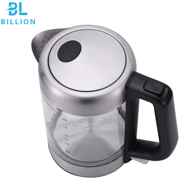 2.0L 110V 60Hz  Electric Glass Tea Kettle with Blue LED Light Change Color When Boiling Water hervidor electrico