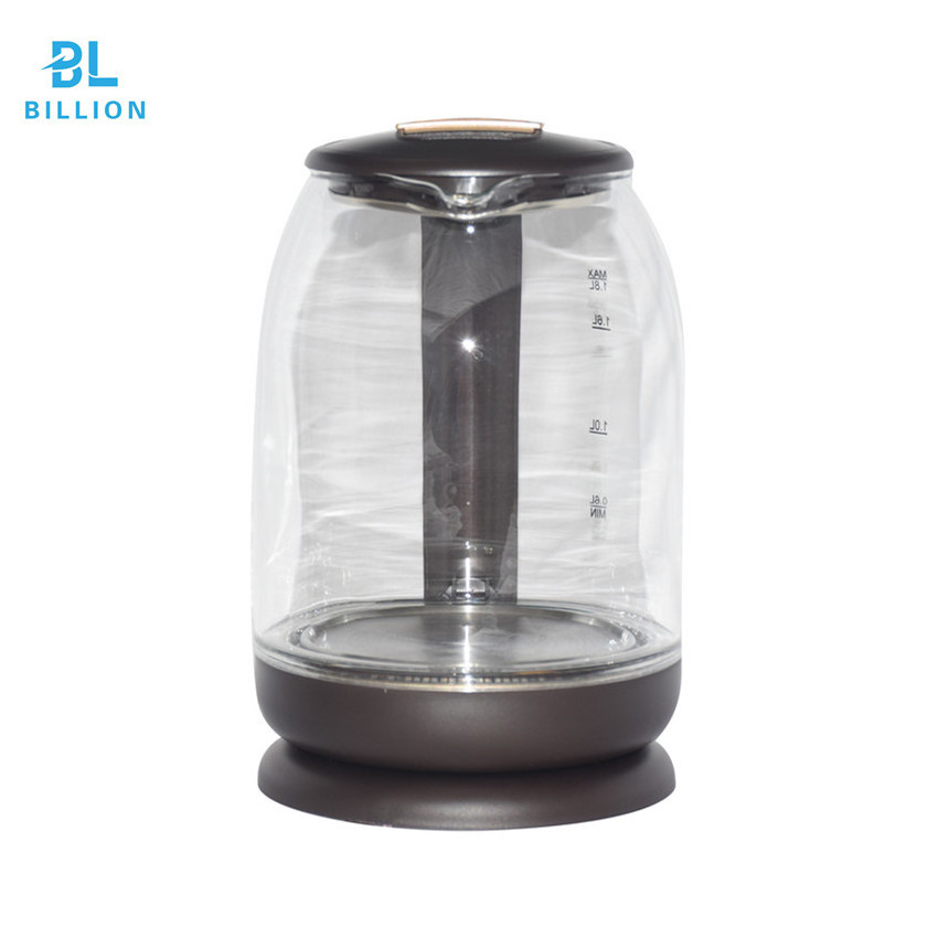 1.8L Hot Sales Electric Glass Kettle  With Blue Led Light Kettle Electric Parts Good price hervidor electrico