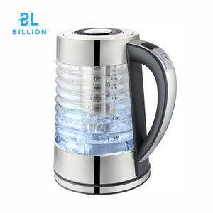 2024 Hot Selling Electric Kettle Smart Digital Glass Kettle 2.0L Tea Kettle With Removable Filter With LED Indicator