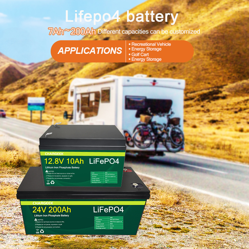 12v 24v 36v 48v LIFEPO4 Battery 50Ah 100Ah 200Ah 300Ah 400Ah Lithium iron Batteries Solar energy storage system RV cart EV Boat