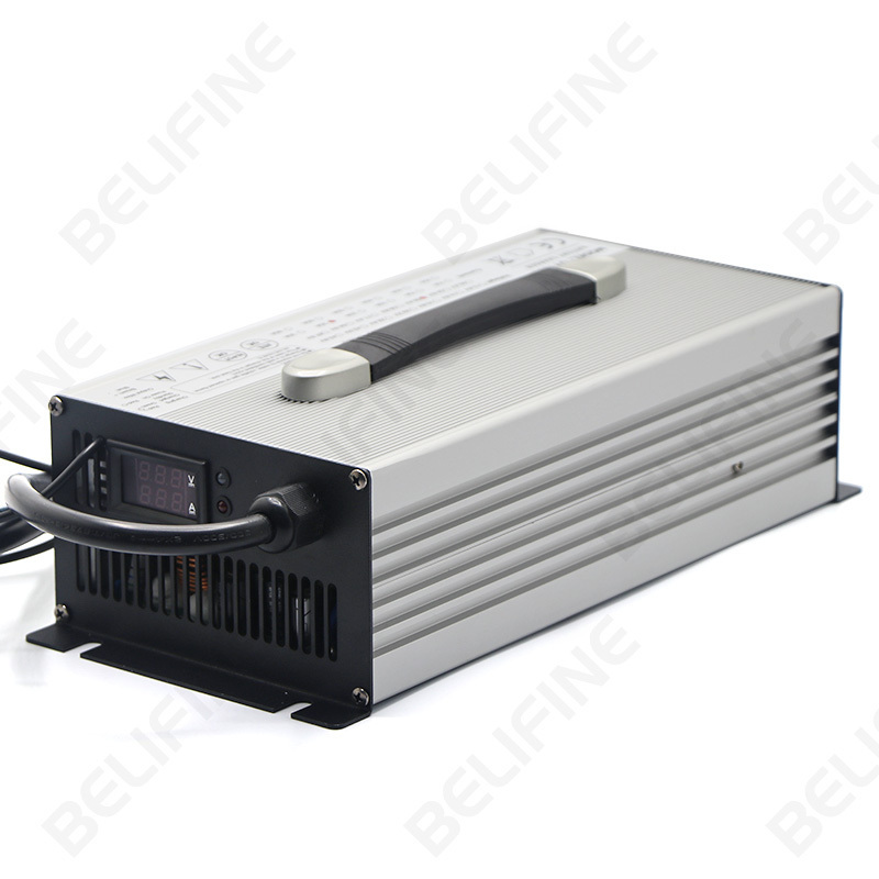 LIFEPO4 Lithium Battery Charger 5A 10A 15A 20A Charger 12V 24V 36V 48V 72V 96V DC Battery Charger with Fan