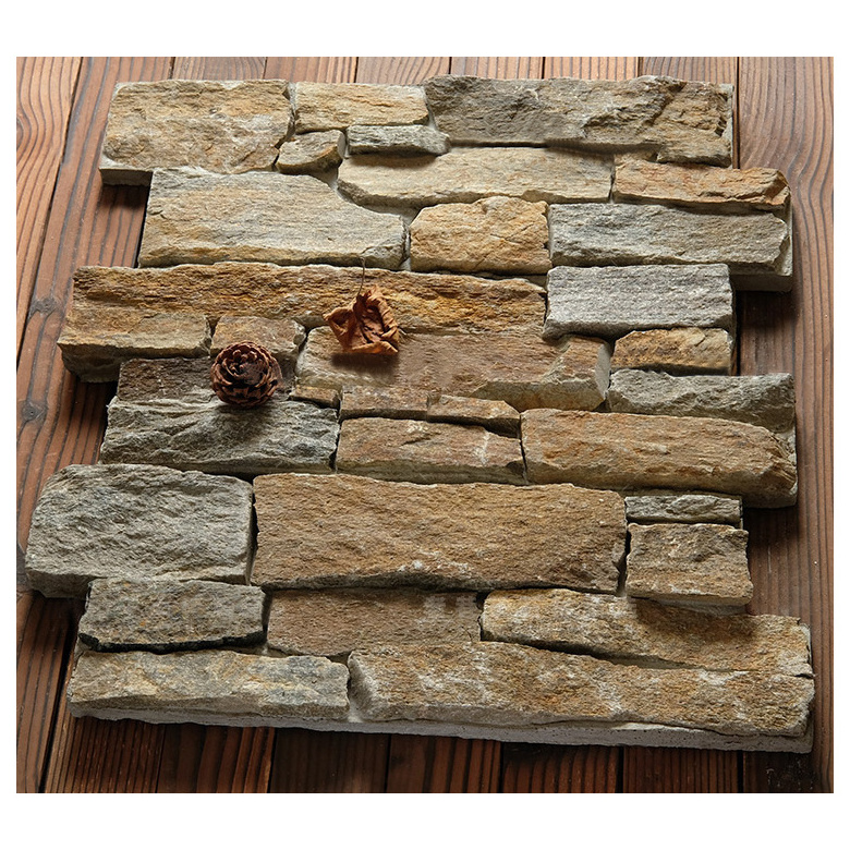 Commercial project used natural stone slate veneer bar cafe classic culture stone wall white quartz wall cladding stone