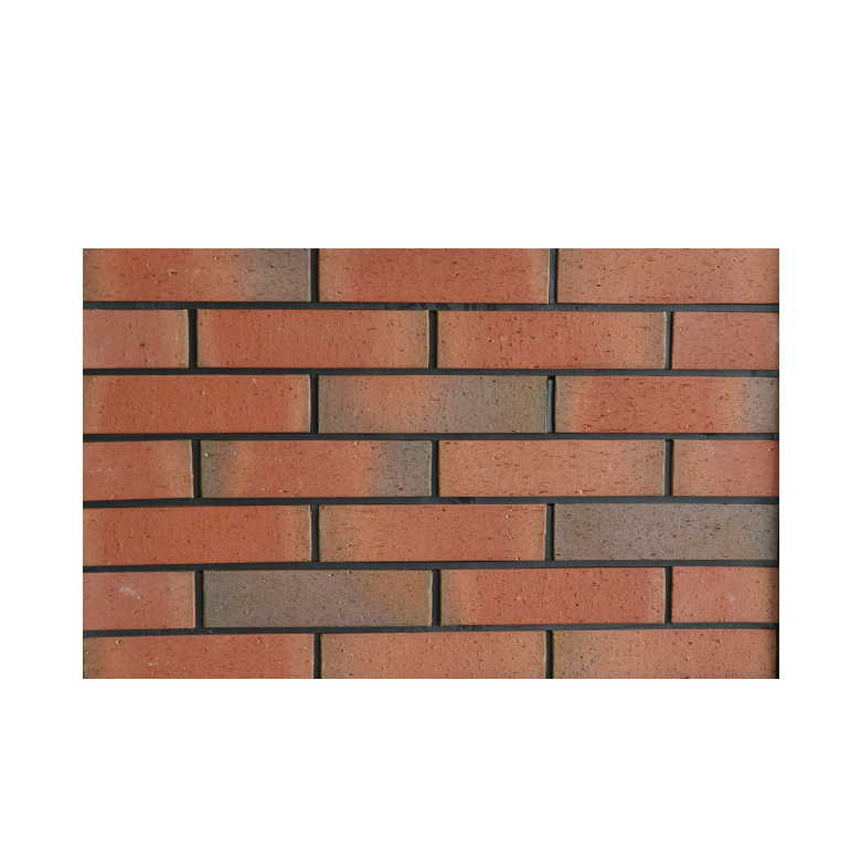 China factory supply antique restored wire cutting clay brick slip 24x6 kiln fired red thin brick veneer exterior