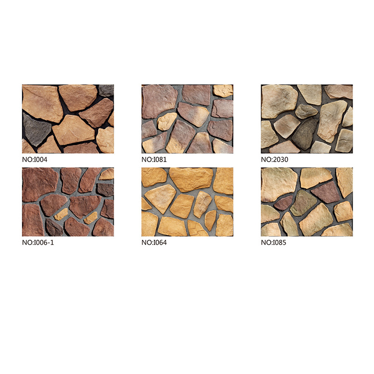 Modern style natural culture stone veneer exterior faux slate lightweight stone veneer panels