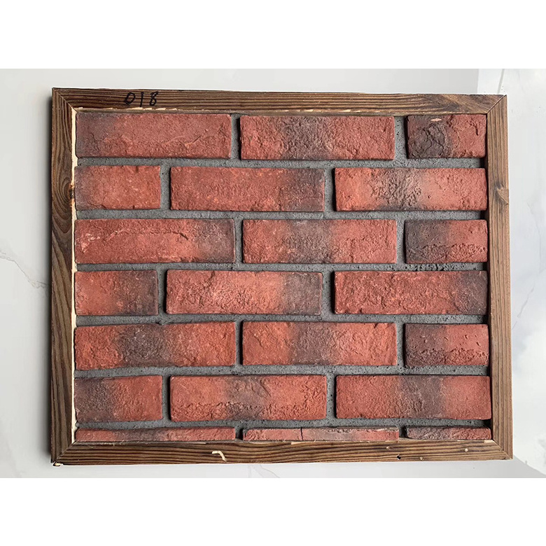 Culture red brick 200x60 decorative outdoor stone wall tiles red brick wall tile