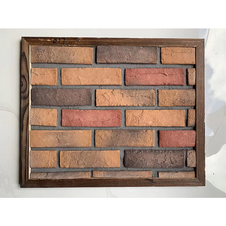 Culture red brick 200x60 decorative outdoor stone wall tiles red brick wall tile