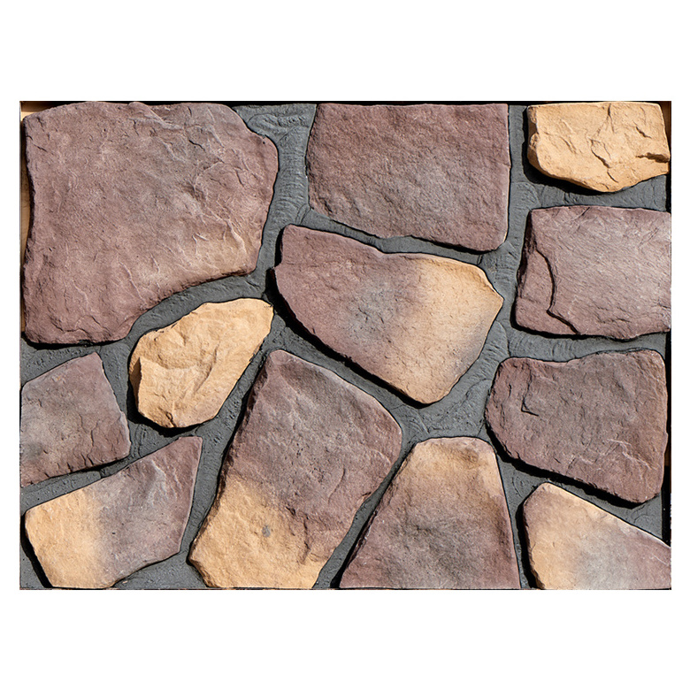 Australia manufactured ledge artificial rock face stone wall covering faux stone siding panels