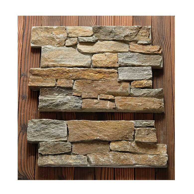 Commercial project used natural stone slate veneer bar cafe classic culture stone wall white quartz wall cladding stone