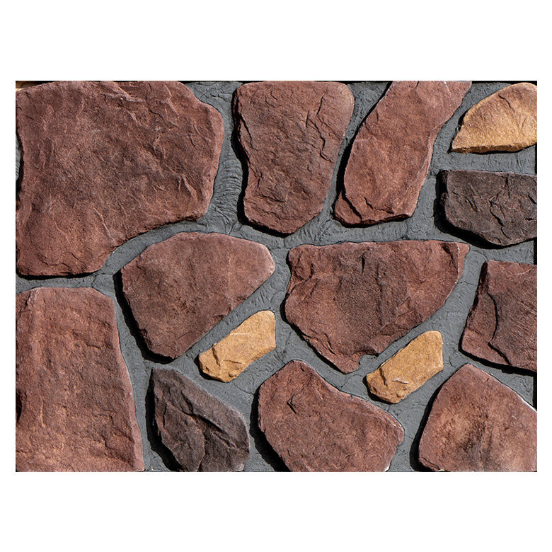 Australia manufactured ledge artificial rock face stone wall covering faux stone siding panels