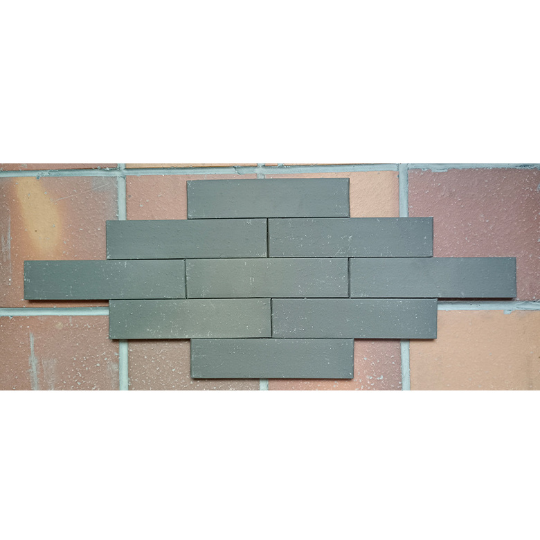 China factory supply antique restored wire cutting clay brick slip 24x6 kiln fired red thin brick veneer exterior