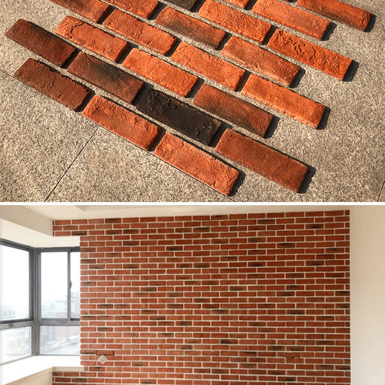 Hot selling red antique wall decorative tiles artificial culture stone face brick