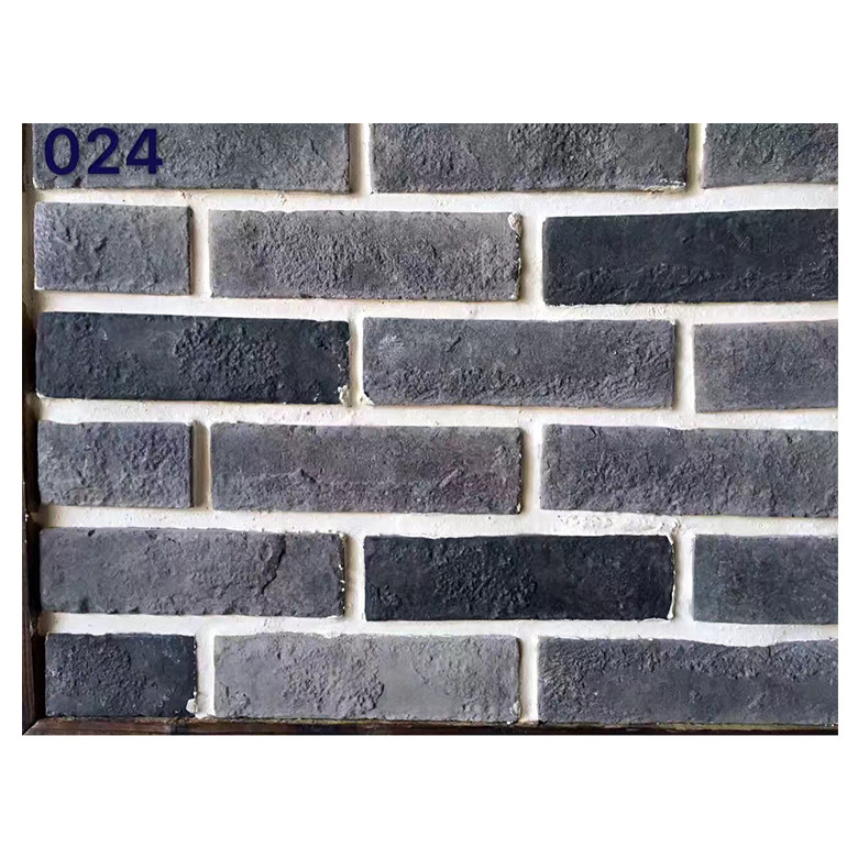 Canada high quality red brick plant white cement e material brick slip artificial culture stone interior 3d brick wall panel