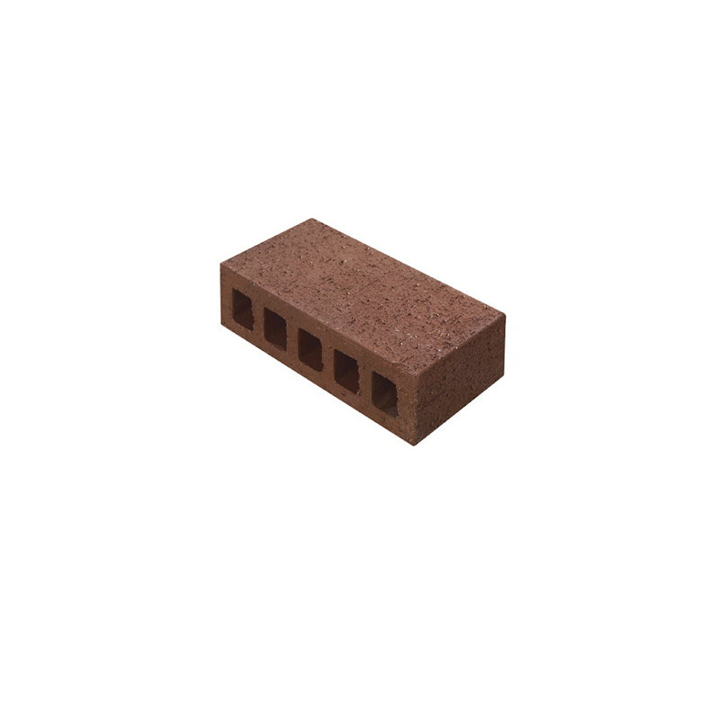 China factory supply clinker terracotta facing brick 118x230x70mm kiln terracotta brick cladding grey hollow clay brick