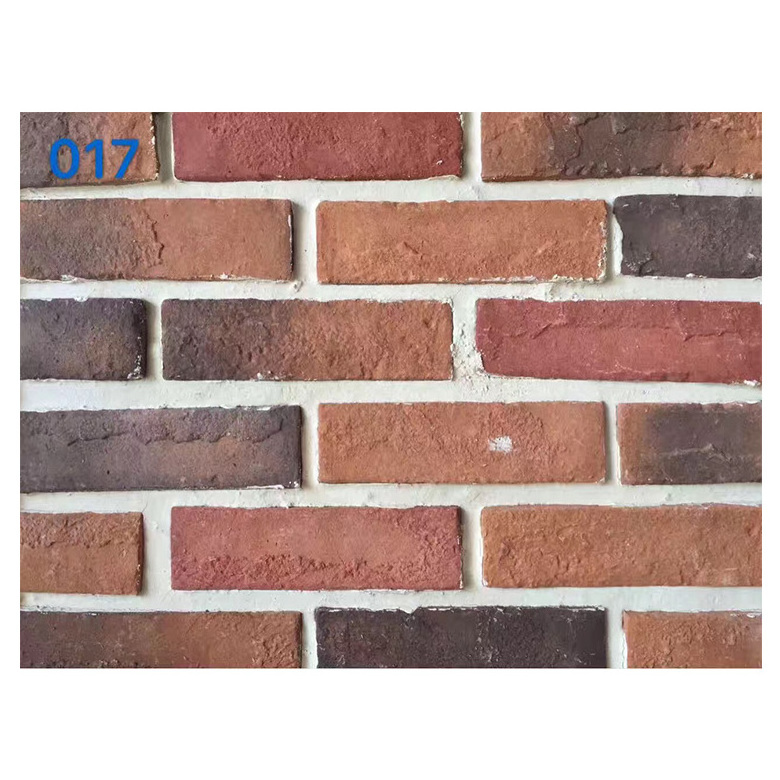 Canada high quality red brick plant white cement e material brick slip artificial culture stone interior 3d brick wall panel