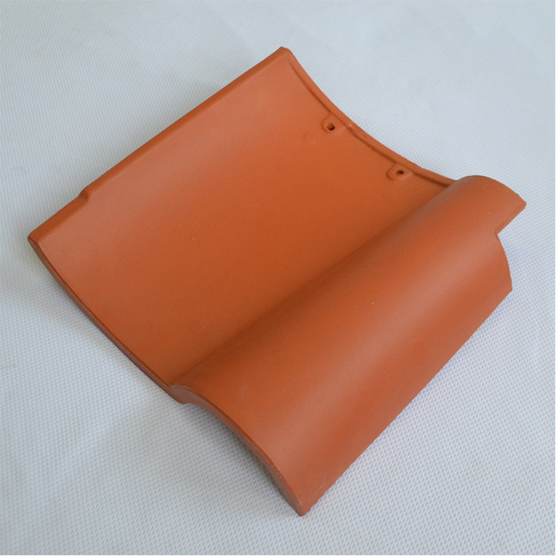 Classical high quality Spanish roof tiles customized color glazed French waterproof natural clay matte ceramic roof tile