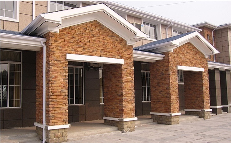 Manufactured exterior stone wall cladding tiles exterior decorative white brick artificial stone