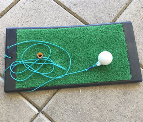 Mini Portable Indoor Outdoor Golf Chipping Practice Golf Training Mat for Swing Detection