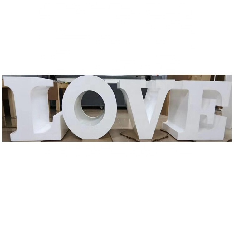 Fashion wedding alphabet decoration mirror love letter table for wedding