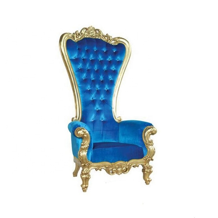 crown & royal wedding use  high back king throne chair for bride and groom