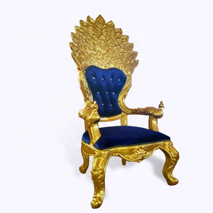 Good quality queen chair luxury high back king throne chair wedding event