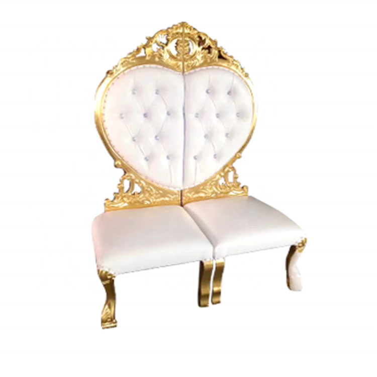 new style heart shape throne wedding furniture love chair sofa wholesale