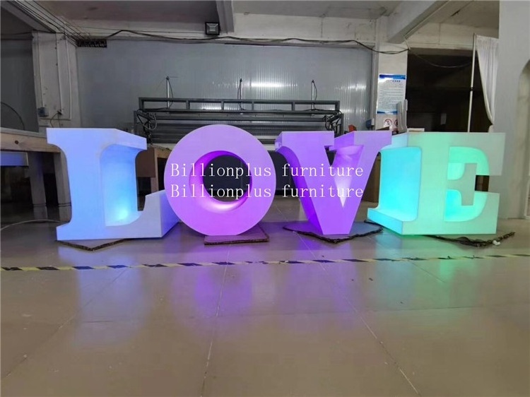 Fashion wedding alphabet decoration mirror love letter table for wedding