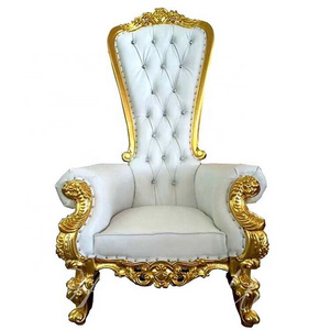 crown & royal wedding use  high back king throne chair for bride and groom