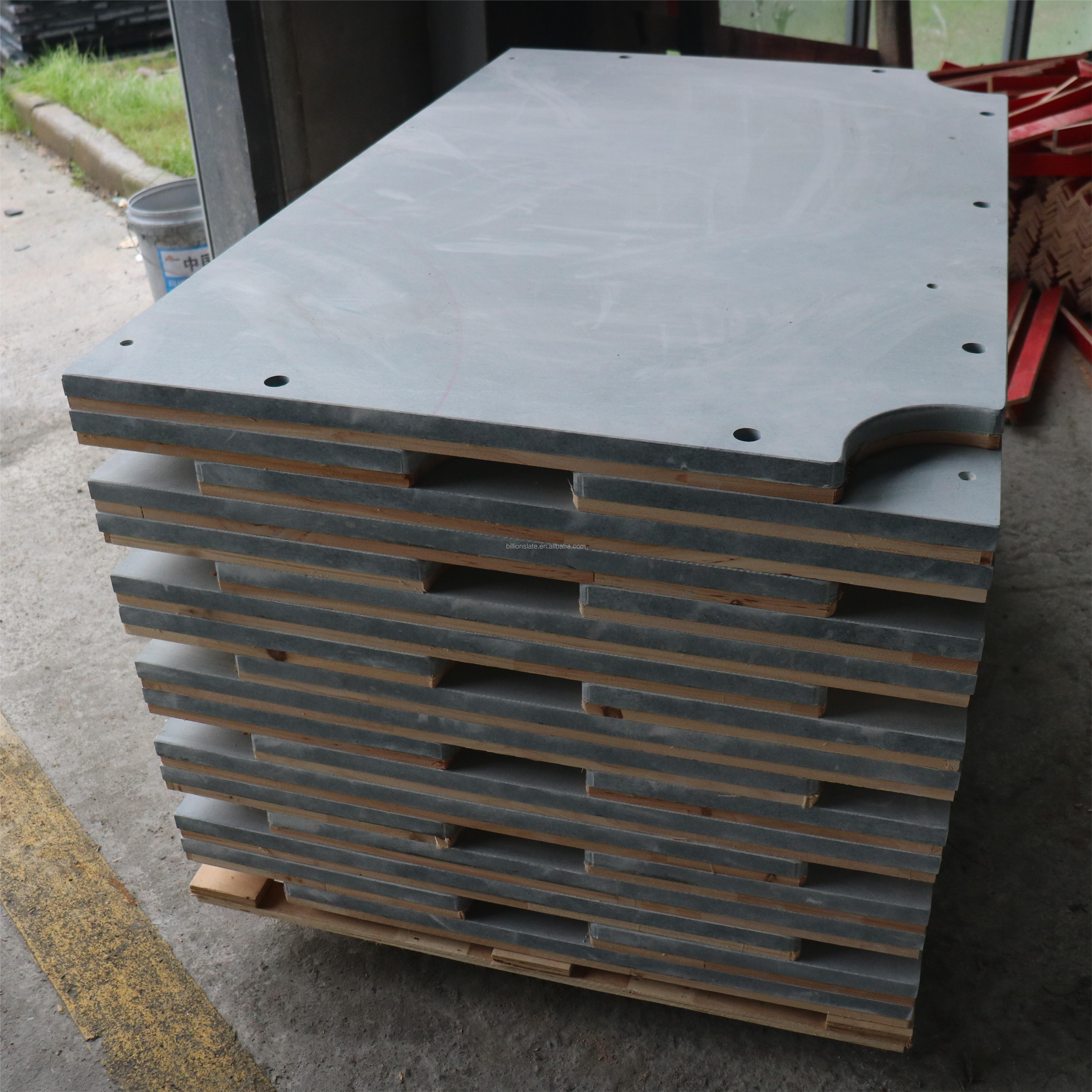 Ready Stock Natural Stone Gray 9 Ft 3 In 1 Polished Slate With Wood Board For Pool Table Slate