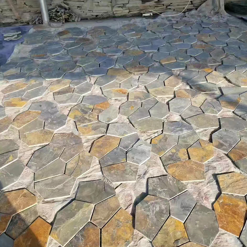 Factory Directly Natural Rust Slate Paving Stone Flagstone for Garden Paths Slate Stone Natural Stone Tiles