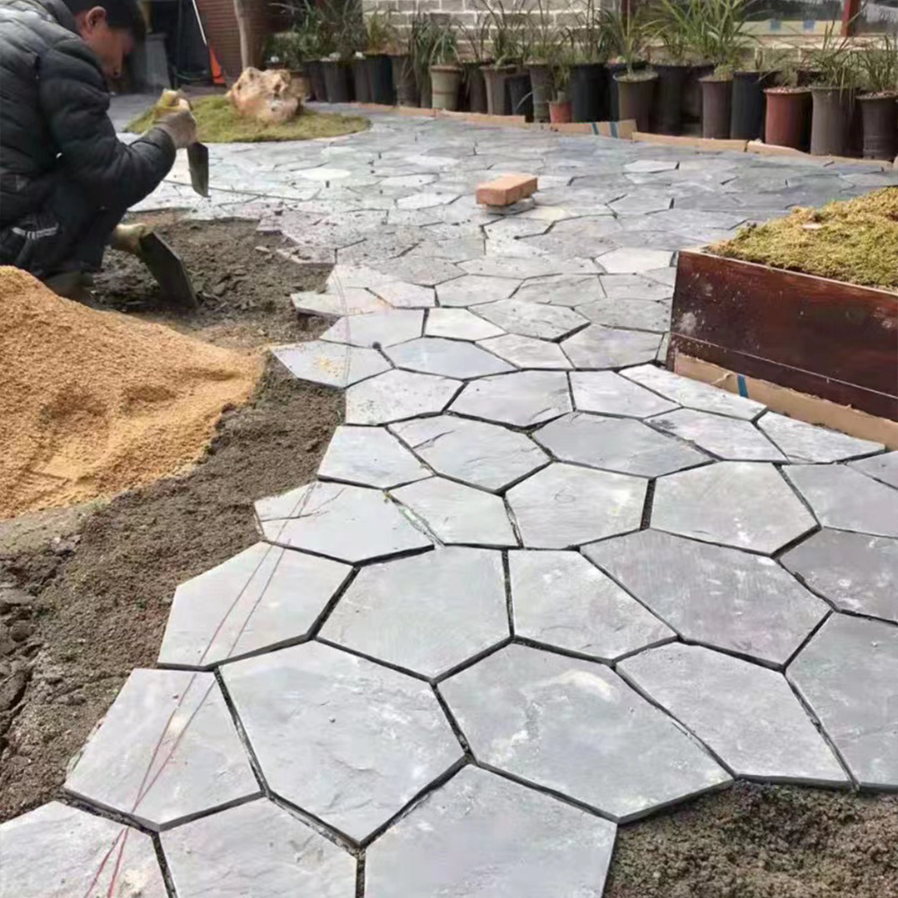 Factory Directly Natural Rust Slate Paving Stone Flagstone for Garden Paths Slate Stone Natural Stone Tiles