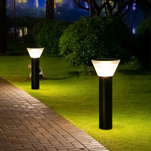 High Power Walkway Solar Led Garden Bollard Light Modern High Quantity Garden Outdoor Led Bollard Lamps Solar Lawn Lights