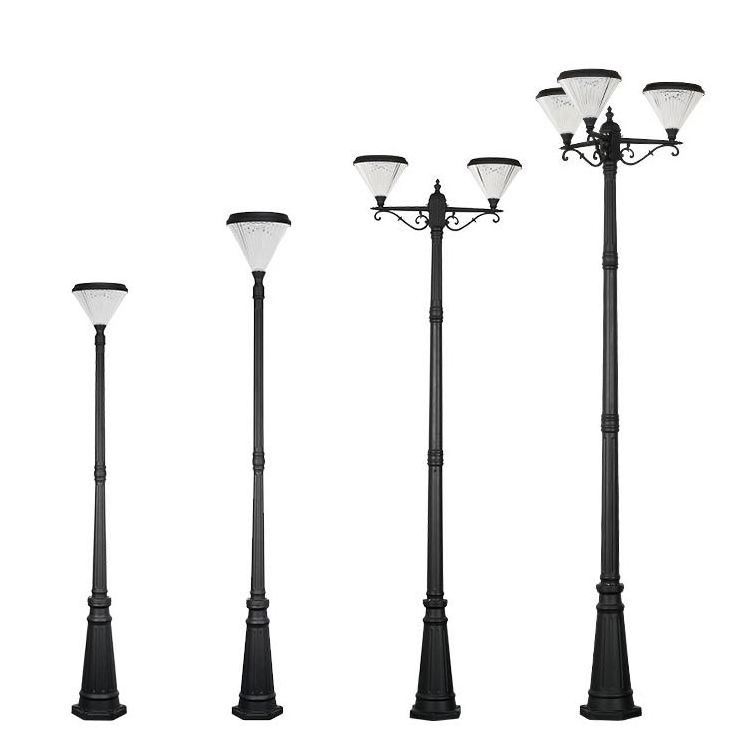 Modern die casting aluminium park lawn outdoor decoration light stake solar led garden light