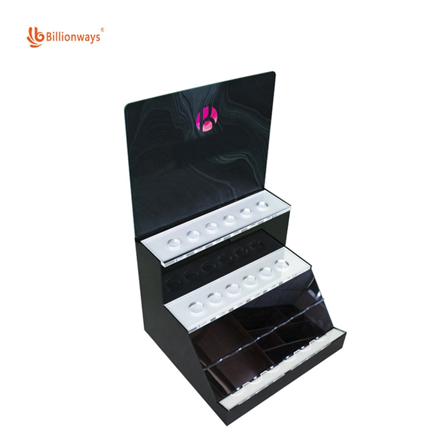 Acrylic Multifunctional Display Stand Smoke Shop LED Lighting Display Case Acrylic Shelf Display