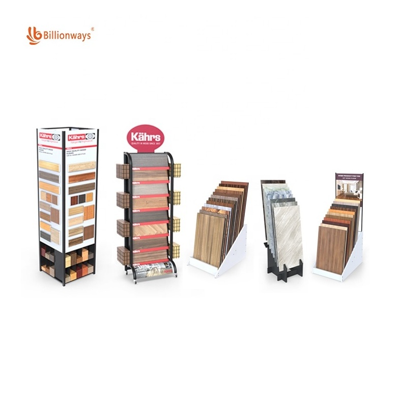 Practical metal ceramic sample showroom floor stand,granite marble shelf,mosaic stone cabinet boards,tile display rack