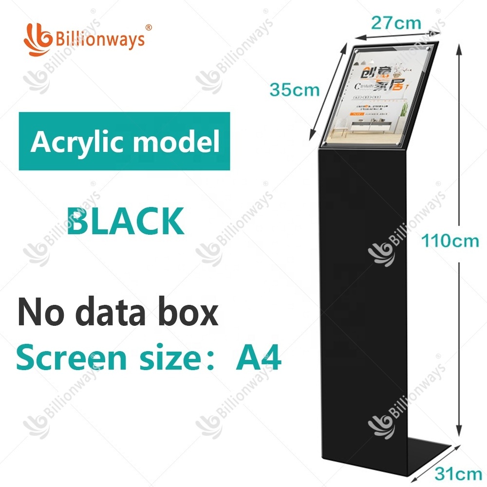 4s shop car display plate A4 transparent parameters plexiglass price data card A3 acrylic display outdoor water based sign stand