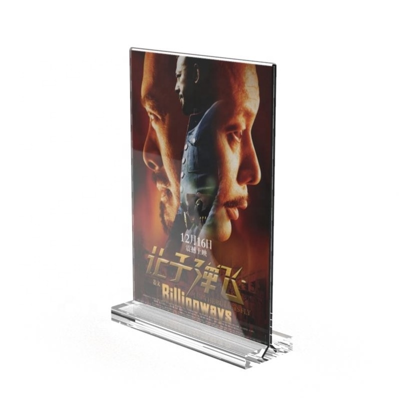 A4 A5 A6 L Acrylic Poster Menu Holder Lean to Perspex Leaflet Display Stands Table Setting Display Tent Stand Holder