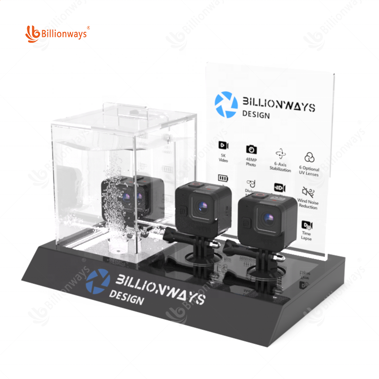 clear waterproof Product display stand watch display stand holder for shop Acrylic waterproof test display stand