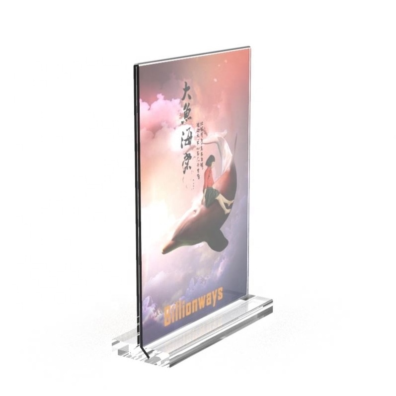 A4 A5 A6 L Acrylic Poster Menu Holder Lean to Perspex Leaflet Display Stands Table Setting Display Tent Stand Holder