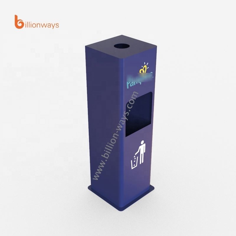 Gym Steel Floor Standing Wet Wipe Dispenser Station