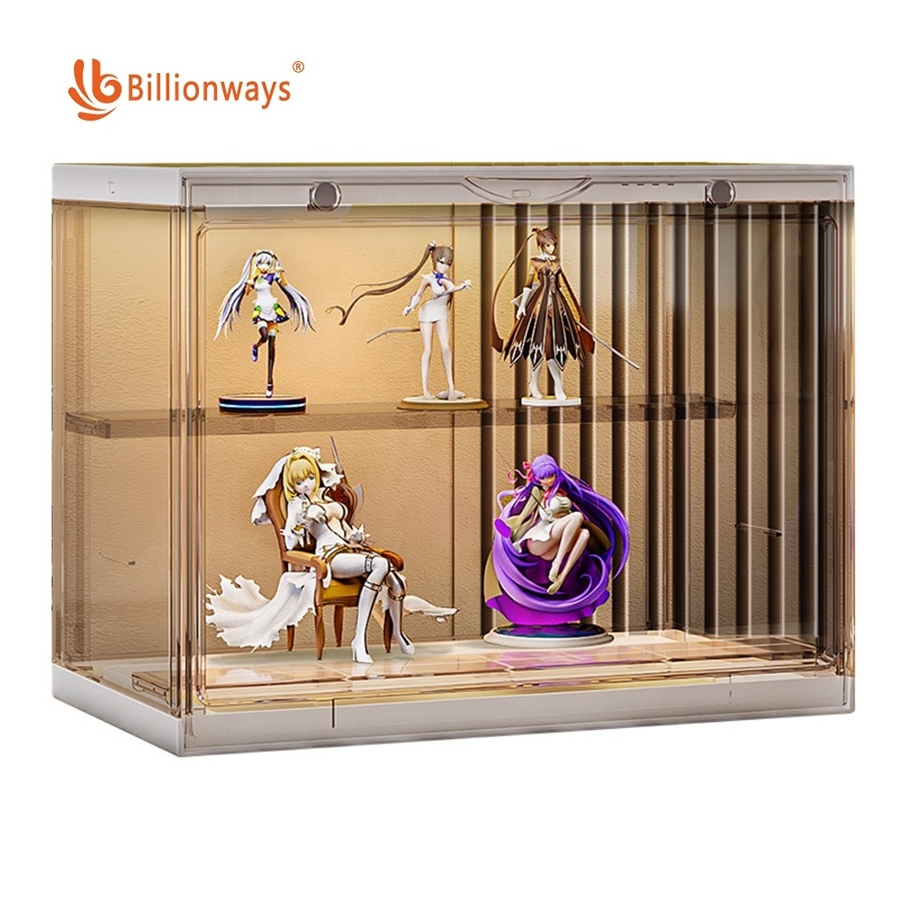 Toy Figure Logo Acrylic Show Case Cake Jewelry Hobby Shoe Cabinet Handbag Bearbrick Cosmetic Plastic Doll Display Case Showcase