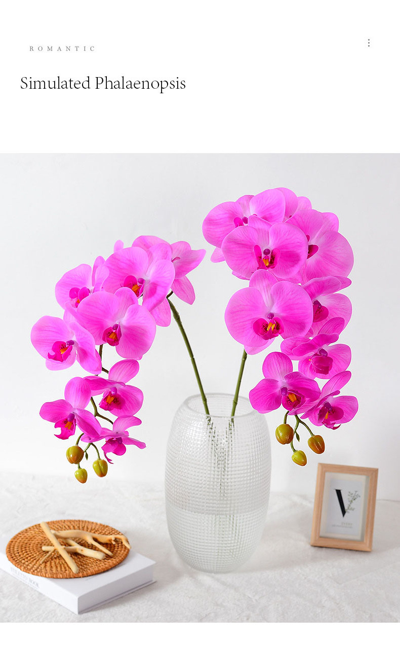 Natural Touch Latex Moth Orchid Artificial Flower For Decor Orchid Decorative Flowers