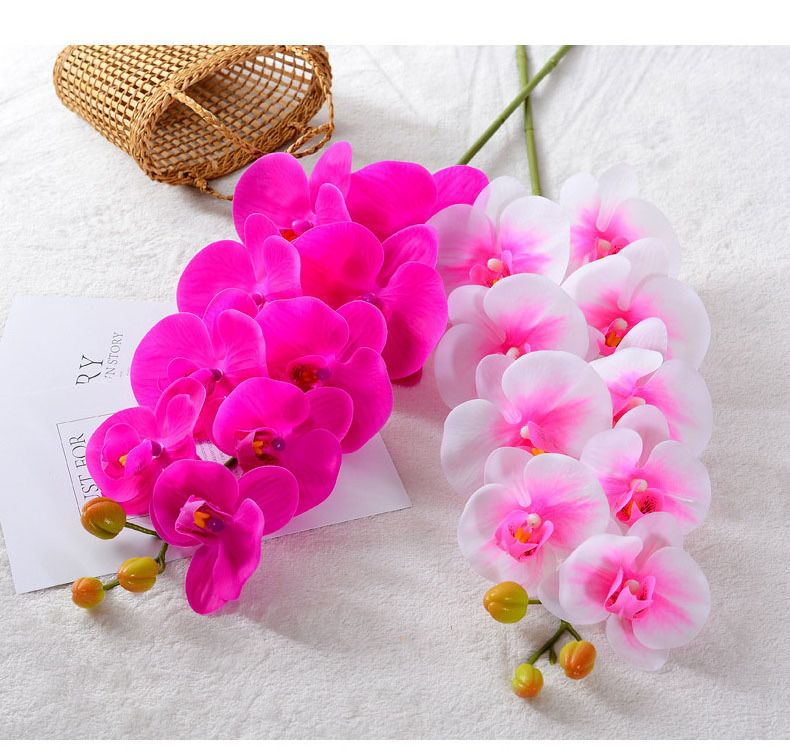 Natural Touch Latex Moth Orchid Artificial Flower For Decor Orchid Decorative Flowers