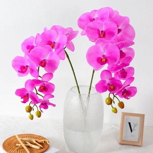 Orchid Flower for Decor Orchid Decorative Flowers High Quality Orchids Real Touch Artificial Butterfly Decoration Cardboard Box