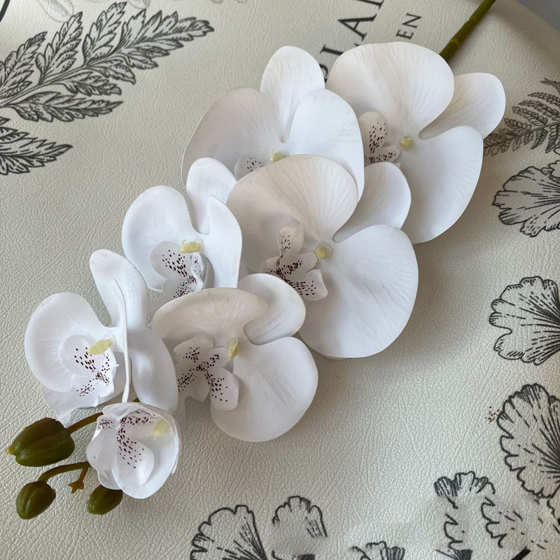 Natural Touch Latex	Wedding Decoration 3D Print Artificial Silk	Moth Butterfly Orchid	Table Home Cymbidium Purple Moth Orchids