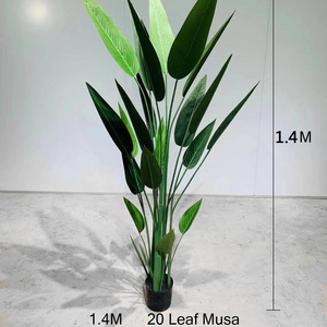 Wholesale Home Wedding Decoration Artificial Plants and Banana Trees Cheap Palm Bonsai artificial tree branches and leaves