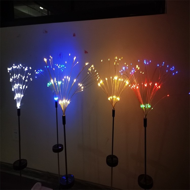 84cm led fireworks flashing lights string outdoor indoor courtyard lawn decoration lights solar night view