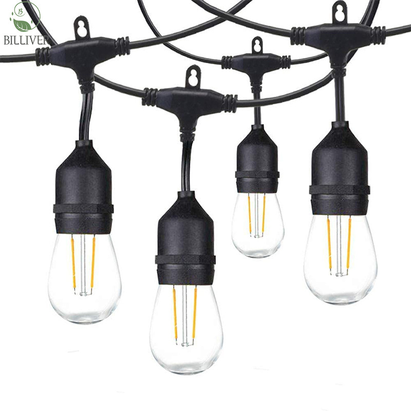 Eco friendly	Hanging S14 Edison Bulbs Shatterproof Edison S14 Outdoor Garland Wedding Outdoor Holiday Solar G40 String Lights