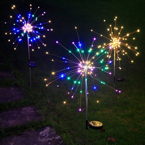 84cm led fireworks flashing lights string outdoor indoor courtyard lawn decoration lights solar night view