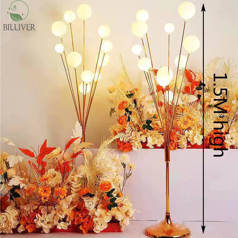 Wedding Decoration luminous happy tree Light	11 Heads Metal Walkway Stand background lighting Centerpieces for Home Decoration